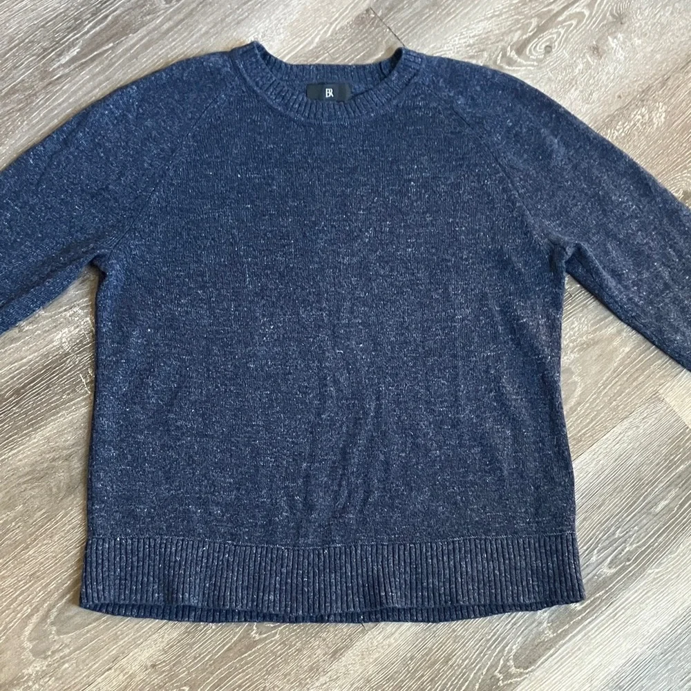 Banana Republic Giorgio Cotton-Linen Crew Neck Sweater